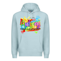 Blue Mist Autism accept understand love Premium Hoodie - NancyCooperArtShop