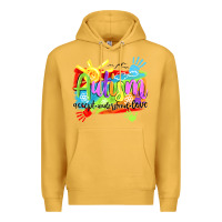 Mustard Autism accept understand love Premium Hoodie - NancyCooperArtShop