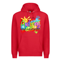 Red Autism accept understand love Premium Hoodie - NancyCooperArtShop