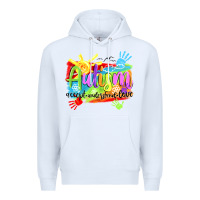 White Autism accept understand love Premium Hoodie - NancyCooperArtShop
