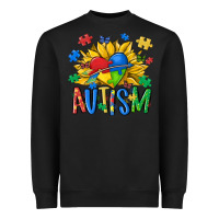 Austism Sunflower Heavyweight Sweatshirt | Teevron