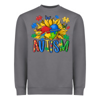 Storm austism sunflower Heavyweight Sweatshirt - MaliasSmallBusiness