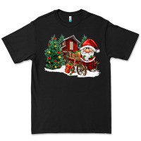 Black christmas gnomes barnyard Premium Tee - FaDigitalArtStudio