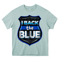 I Back The Blue 4th Of July Heavy Core Tee | Teevron
