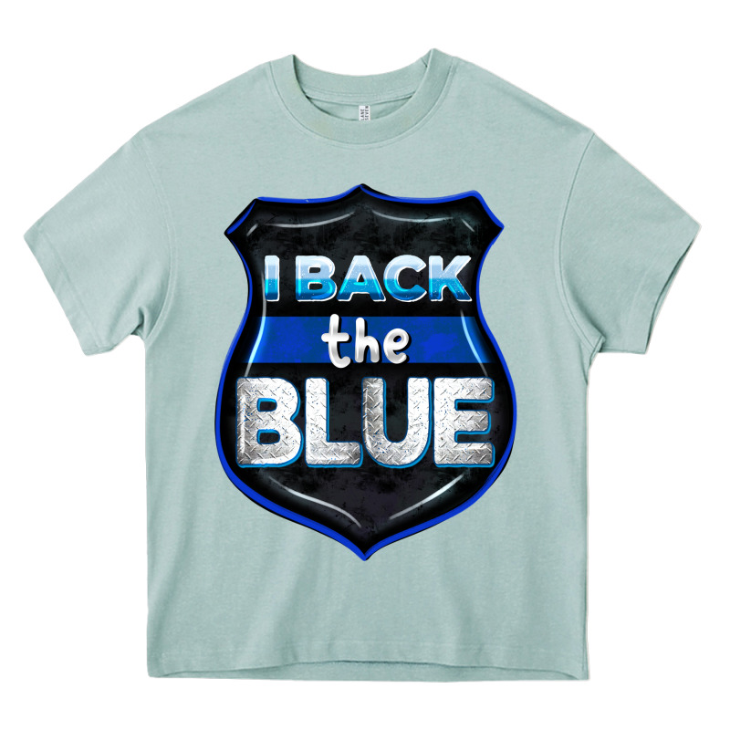 I Back The Blue 4th Of July Heavy Core Tee by CowGirlArtShop | Teevron