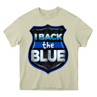 Mossy I back the blue 4th of July Heavy Core Tee - CowGirlArtShop