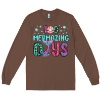 Chestnut 100 mermazing days Long Sleeve Tee - MaliasSmallBusiness