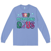 Colony Blue 100 mermazing days Long Sleeve Tee - MaliasSmallBusiness