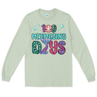 Matcha 100 mermazing days Long Sleeve Tee - MaliasSmallBusiness