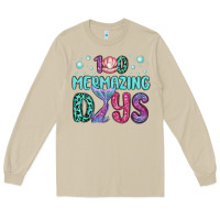 Mushroom 100 mermazing days Long Sleeve Tee - MaliasSmallBusiness