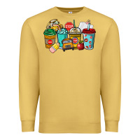 Antique Gold school bus driver coffee cups Premium Sweatshirt - NancyCooperArtShop