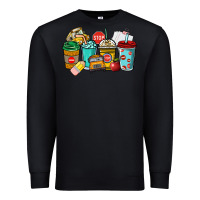 Black school bus driver coffee cups Premium Sweatshirt - NancyCooperArtShop