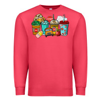 Cardinal school bus driver coffee cups Premium Sweatshirt - NancyCooperArtShop