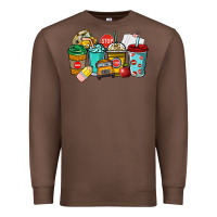 Chestnut school bus driver coffee cups Premium Sweatshirt - NancyCooperArtShop