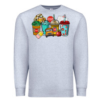 Heather Grey school bus driver coffee cups Premium Sweatshirt - NancyCooperArtShop