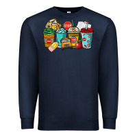 Navy school bus driver coffee cups Premium Sweatshirt - NancyCooperArtShop