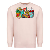 Pale Pink school bus driver coffee cups Premium Sweatshirt - NancyCooperArtShop