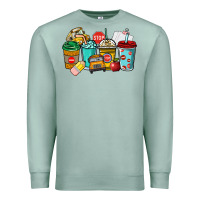 Seafoam school bus driver coffee cups Premium Sweatshirt - NancyCooperArtShop