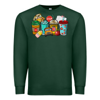 Sports Green school bus driver coffee cups Premium Sweatshirt - NancyCooperArtShop