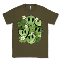 Army Green st. patrick's day green smile Classic Tee - MaliasSmallBusiness
