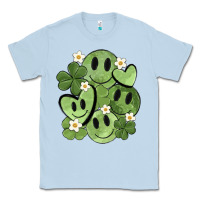 Dusty Blue st. patrick's day green smile Classic Tee - MaliasSmallBusiness