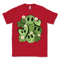 Red st. patrick's day green smile Classic Tee - MaliasSmallBusiness