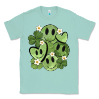 Seafoam st. patrick's day green smile Classic Tee - MaliasSmallBusiness