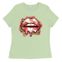 Matcha volleyball lips Ladies Tee - Zillion Design Studio
