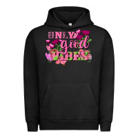 Pigment Black Valentine's Day only good vibes Urban Hoodie - FaDigitalArtStudio