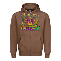 Chestnut mardi gras queen Zipper Hoodie - LillyAllenDesigns