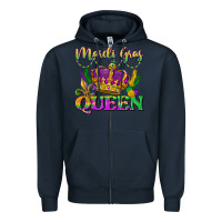 Navy mardi gras queen Zipper Hoodie - LillyAllenDesigns