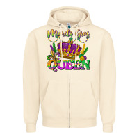 Sandshell mardi gras queen Zipper Hoodie - LillyAllenDesigns