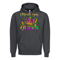Smoke mardi gras queen Zipper Hoodie - LillyAllenDesigns