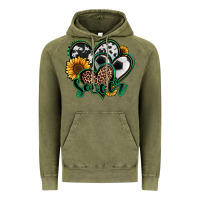 Vintage Olive soccer hearts Vintage Hoodie - Jasminsmagicworld
