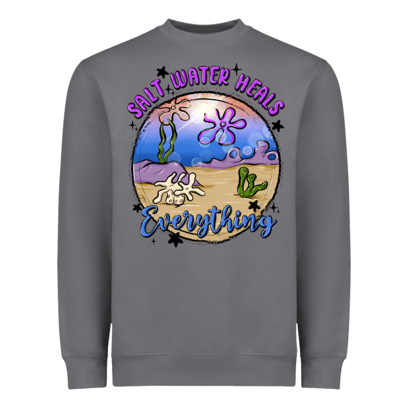 Salt Water Heals Everything Heavyweight Sweatshirt by MaliasSmallBusiness | Teevron