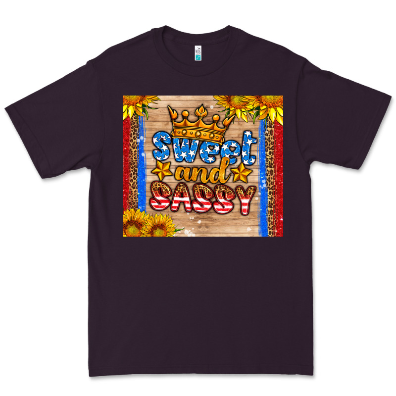 Usa Flag Sweet And Sassy Premium Tee by HRA Design Shop | Teevron