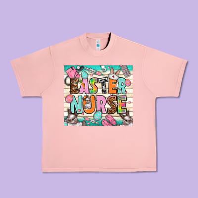 Easter Nurse Urban Heavy Tee Designed By Nancycooperartshop
