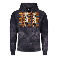 Cloud Black serape sunflower cowhide leopard brushstroke Vintage Hoodie - AdoDesignShop