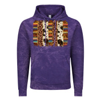 Cloud Purple serape sunflower cowhide leopard brushstroke Vintage Hoodie - AdoDesignShop