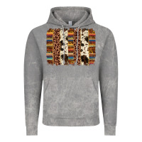 Cloud Rock serape sunflower cowhide leopard brushstroke Vintage Hoodie - AdoDesignShop