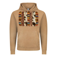 Vintage Camel serape sunflower cowhide leopard brushstroke Vintage Hoodie - AdoDesignShop