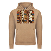 Vintage Coffee serape sunflower cowhide leopard brushstroke Vintage Hoodie - AdoDesignShop
