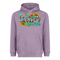 Lavender Blessed Mama Heavyweight Hoodie - texasbilliewilder