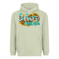 Matcha Blessed Mama Heavyweight Hoodie - texasbilliewilder