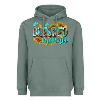 Sage Blessed Mama Heavyweight Hoodie - texasbilliewilder