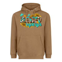 Toasted Coconut Blessed Mama Heavyweight Hoodie - texasbilliewilder