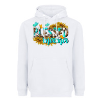 White Blessed Mama Heavyweight Hoodie - texasbilliewilder