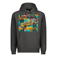 Charcoal Heather school bus Premium Hoodie - texasbilliewilder