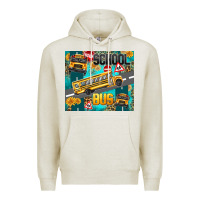 Oatmeal Heather school bus Premium Hoodie - texasbilliewilder