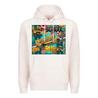 Pale Pink school bus Premium Hoodie - texasbilliewilder